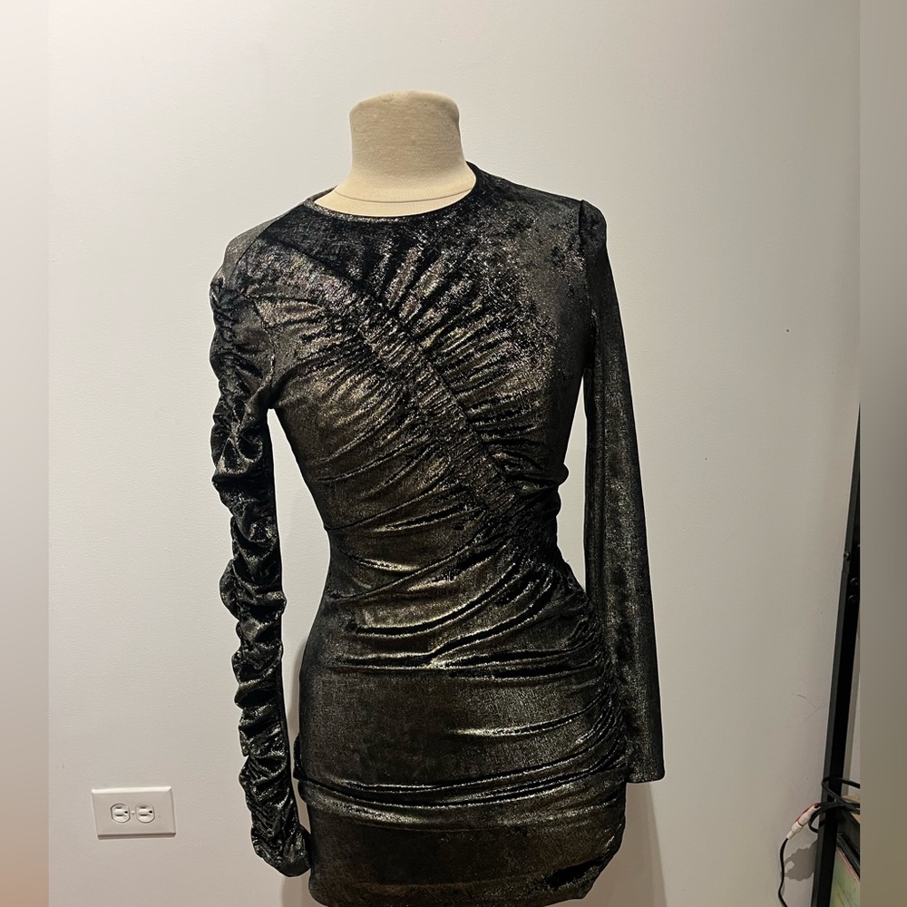 Platinum Mini Party Dress - Ronny Kobo - Size Small